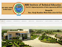 Tablet Screenshot of hjdinstitute.org